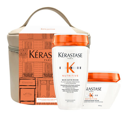 NUTRITIVE BUNDLE BAIN SATIN + MASK (SET NUTRITIVE KÉRASTASE PARA CABELLO SECO)