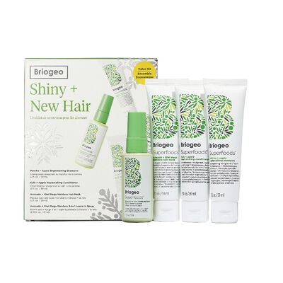 SUPERFOOD MOISTURIZING TRAVEL SET FOR SOFTER, SMOOTHER HAIR | SHINY + NEW HAIR (SET DE VIAJE PARA CABELLO)