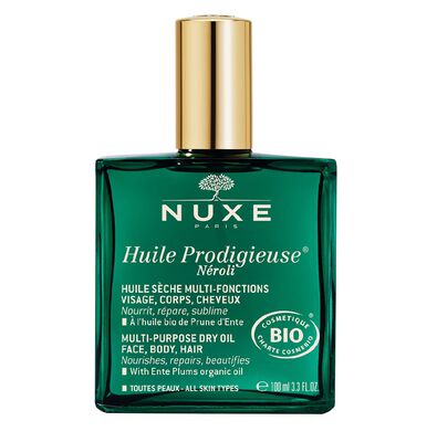 HUILE PRODIGIEUSE® NÉROLI (ACEITE SECO NUTRITIVO ORGÁNICO PARA ROSTRO, CUERPO Y CABELLO)