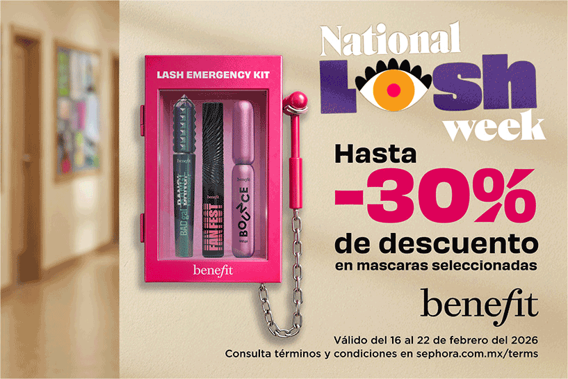 Lleg&oacute; la temporada BENEFIT con la NATIONAL LASH WEEK y BROWLIENTINES, ll&eacute;vate un regalo y hasta 30% OFF