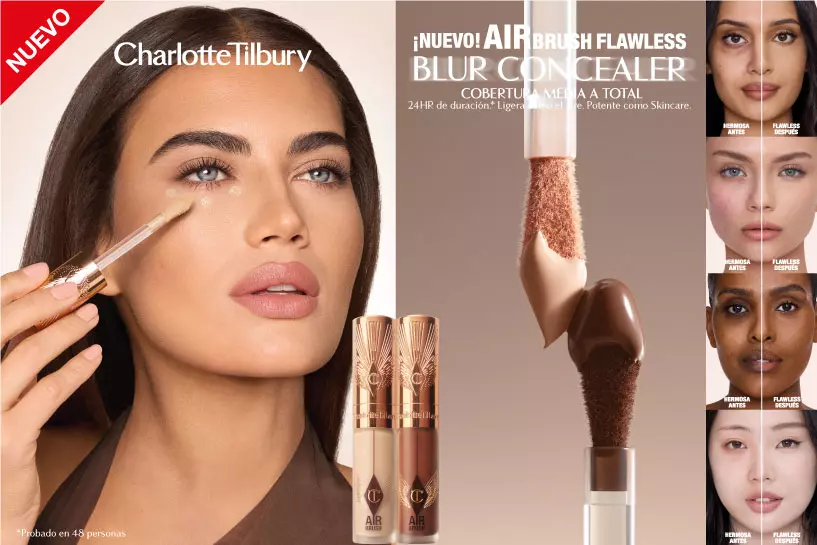 Nuevo Air Brush Flawless. Dura hasta 24 horas sin arrugas. &iexcl;Efecto lifting instant&aacute;neo en tubo!