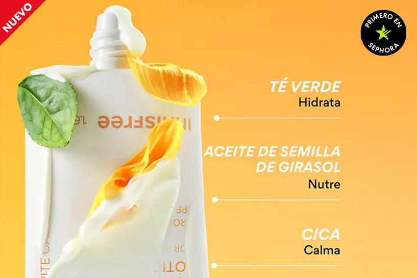 Protecci&oacute;n SPF coreana que busca hidratar tu piel y calmarla con t&eacute; verde y cica.