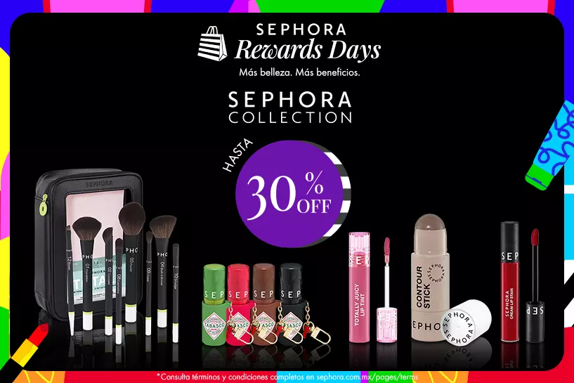 No dejes pasar esta oportunidad: Obt&eacute;n 30% OFF* en tus favoritos de Sephora Collection como miembro Rouge.