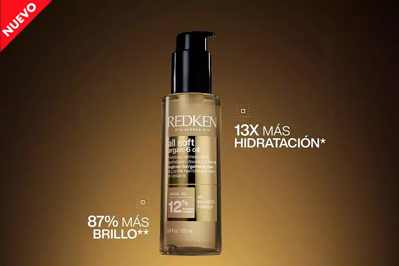 Aceite de Arg&aacute;n que ofrece suavidad duradera y proporciona una hidrataci&oacute;n esencial para cabellos secos.