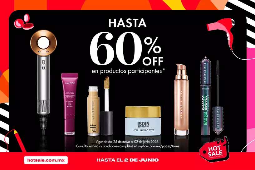&iexcl;Aprovecha hoy! Bazar de maquillaje, skincare y m&aacute;s hasta 60% OFF* en productos seleccionados