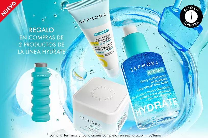 Dale a tu piel la hidrataci&oacute;n que merece y en compras de 2 productos de la colecci&oacute;n HYDRATE obt&eacute;n un regalo