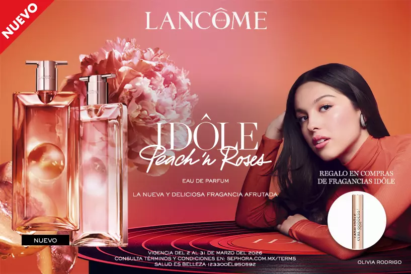 D&eacute;jate envolver por el adictivo aroma dulce y atrevido de Id&ocirc;le Peach&rsquo;n Roses y recibe un regalo con tu compra.