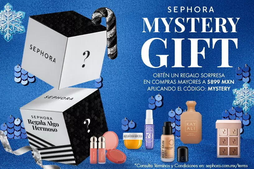 ¡Momentos Holiday! Descubre un regalo sorpresa en compras mínimas de $899 MXN y recibe algo hermoso
