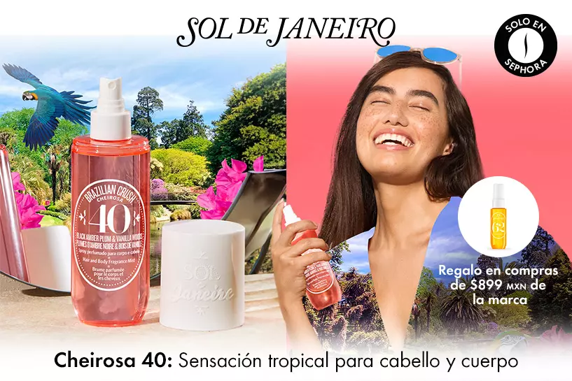 &iexcl;Aromas que envuelven! captura una sensaci&oacute;n de calor tropical con Cheirosa 40, y recibe un mini de regalo