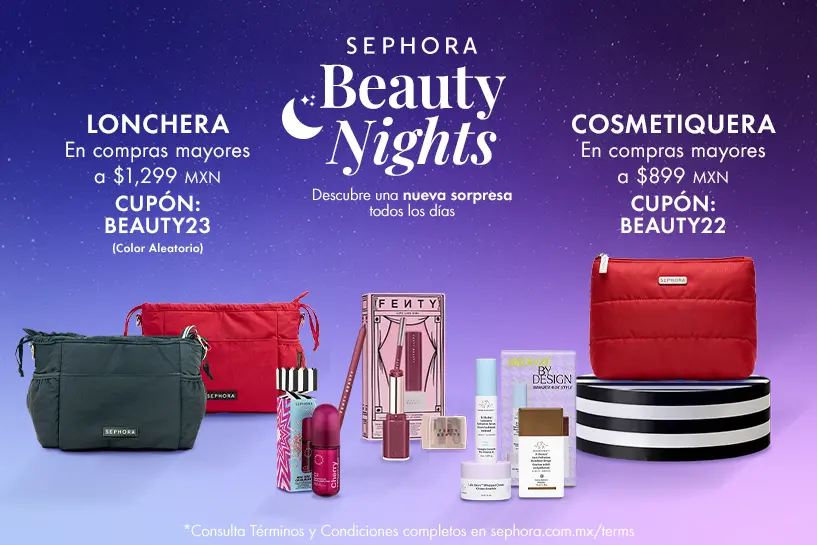 Ll&eacute;vate una lonchera en compras mayores a $1,299 MXN o una cosmetiquera desde $899 MXN.