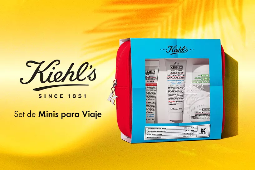 Encuentra los m&aacute;s vendidos de Kiehl&acute;s en su Nuevo Set de Viaje, para llevar en todo momento