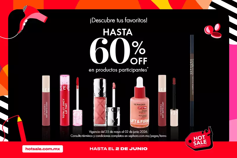 Aprovecha ahora hasta 60% OFF* en Sephora Collection para crear looks que destaquen en todo momento