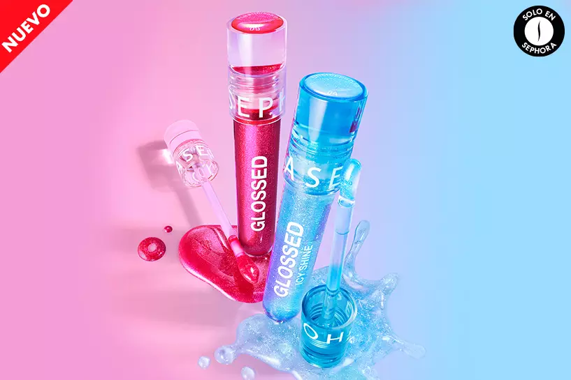 Dos GLOSSED. Dos acabados. Un mismo glow. Elige tu tono favorito e hidrata tus labios por 10 hrs*