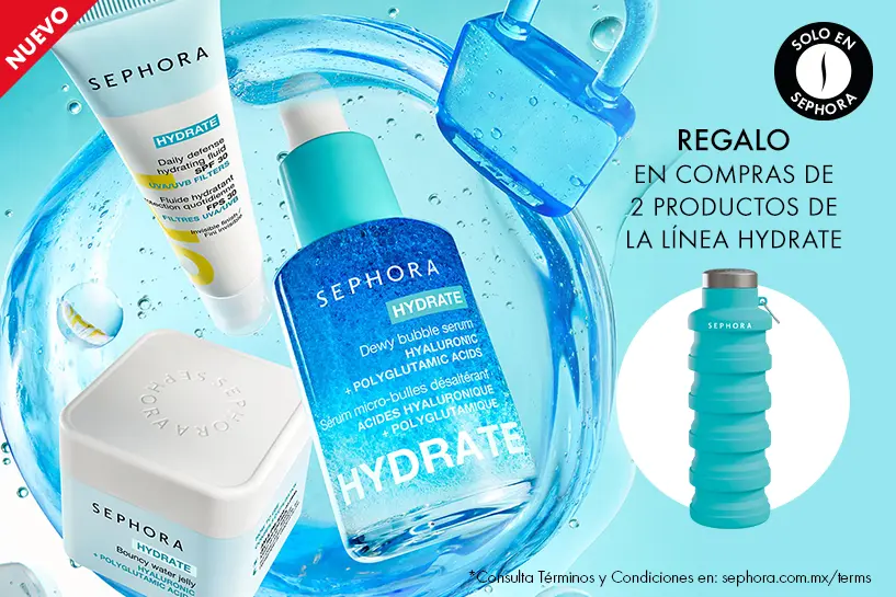 Completa tu rutina con la nueva colecci&oacute;n HYDRATE y obt&eacute;n un termo de regalo en compras de 2 productos