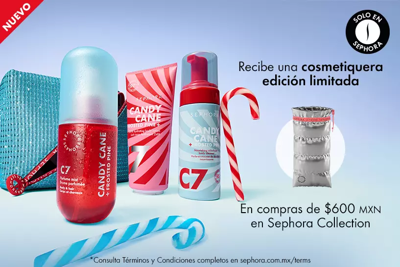 &iexcl;Tu momento m&aacute;s sweet de la temporada! Un set de ba&ntilde;o que combina la frescura del pino con un toque de candy cane.