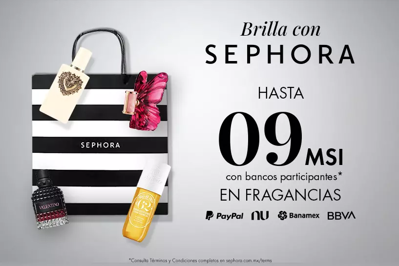 &iexcl;Momento de brillar con tus fragancias favoritas! Obt&eacute;n hasta 09 MSI* en compras mayores a $1,499 MXN