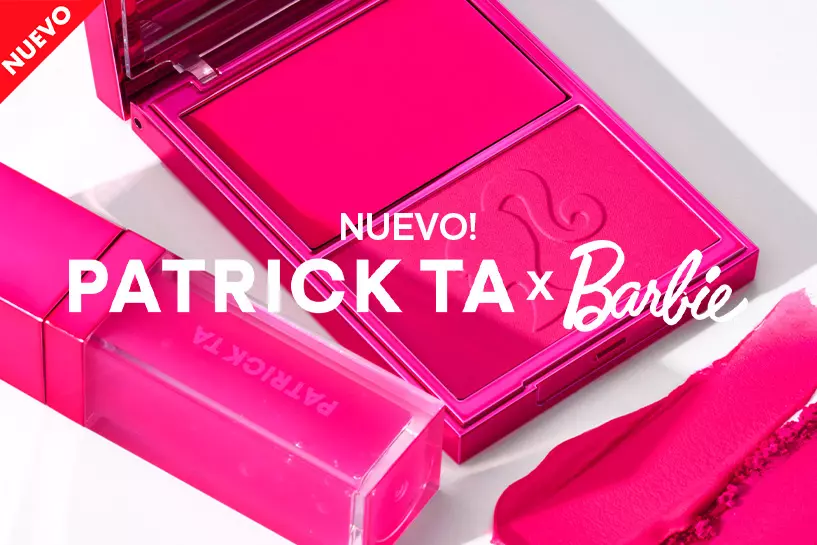 El lanzamiento m&aacute;s girly de Patrick Ta x Barbie. &iexcl;Prep&aacute;rate para lucir fabulosa con el nuevo set blush-lipgloss!