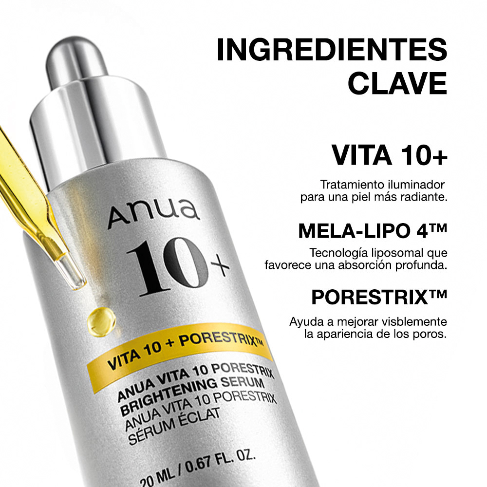 VITA 10 PORESTRIX BRIGHTENING SERUM (SUERO FACIAL CON COMPLEJO DE VITAMINAS)