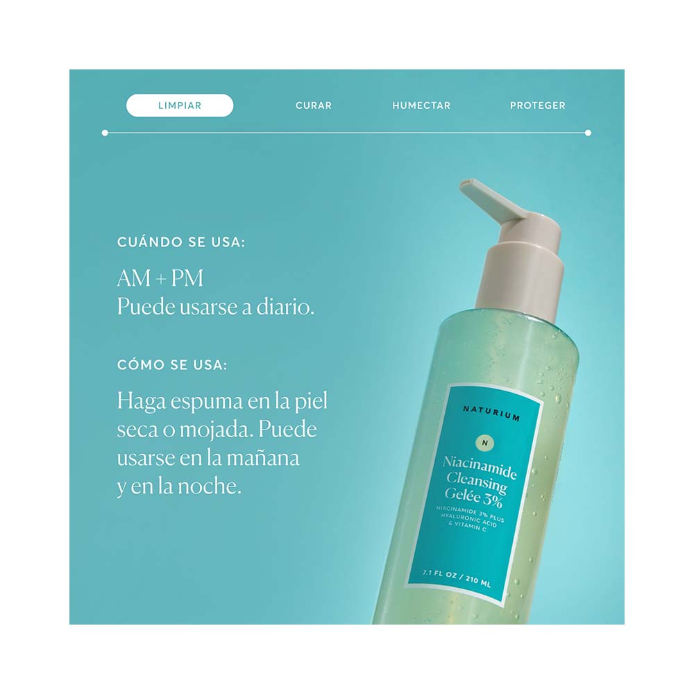 NIACINAMIDE CLEANSING GELEE 3% (LIMPIADOR FACIAL)