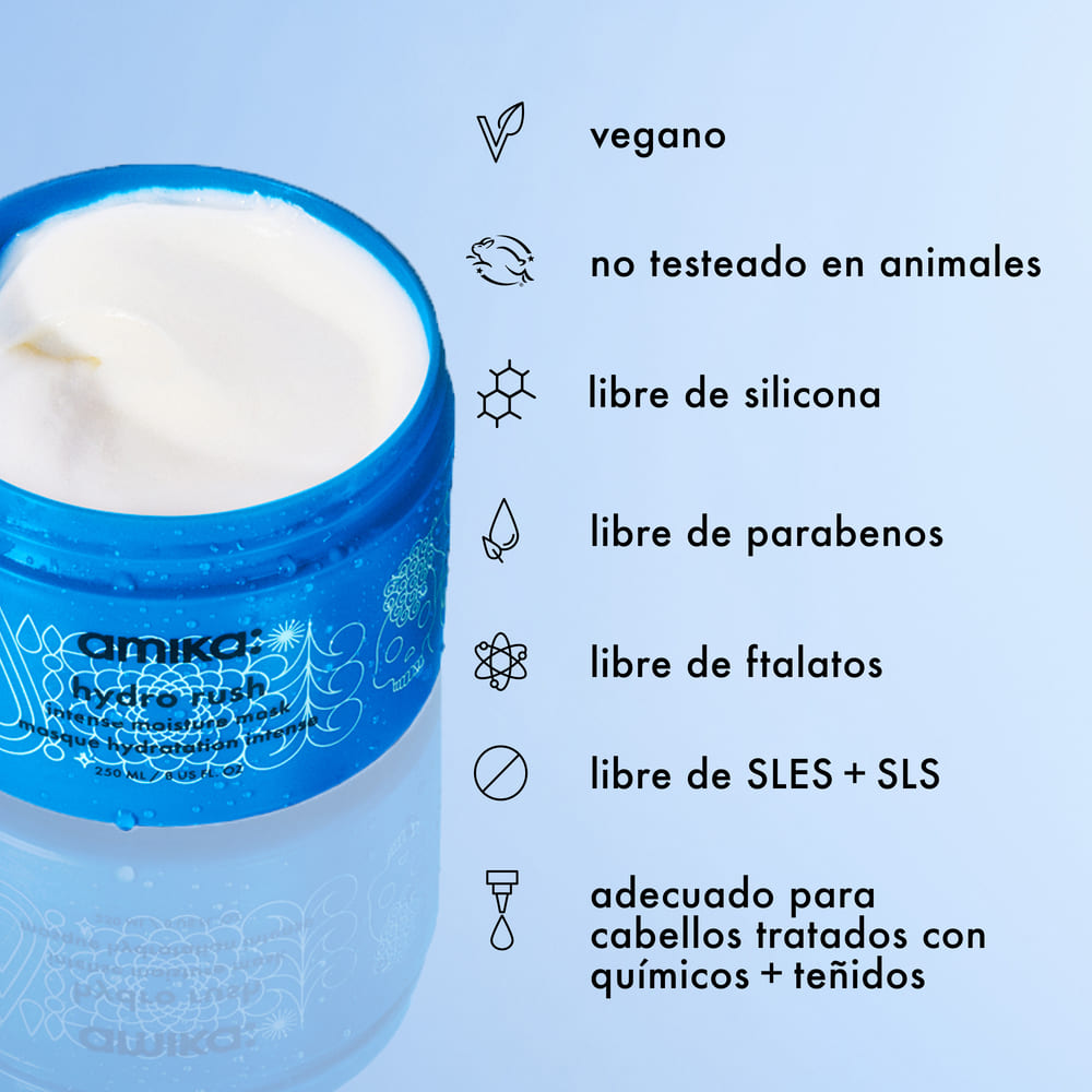 HYDRO RUSH INTENSE MOISTURE HAIR MASK WITH HYALURONIC ACID (MASCARILLA HIDRATANTE)
