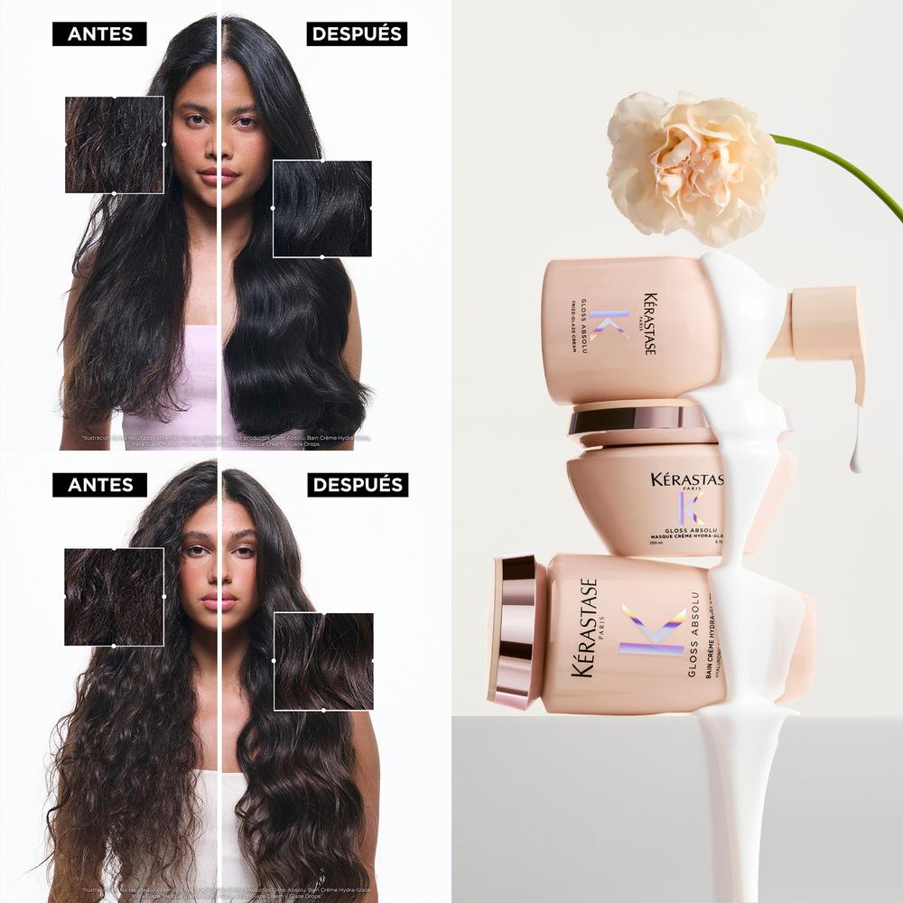 SHAMPOO GLOSS ABSOLU BAIN CREME HYDRA-GLAZE REFILLEABLE (SHAMPOO PARA CABELLO GRUESO REFILLEABLE)