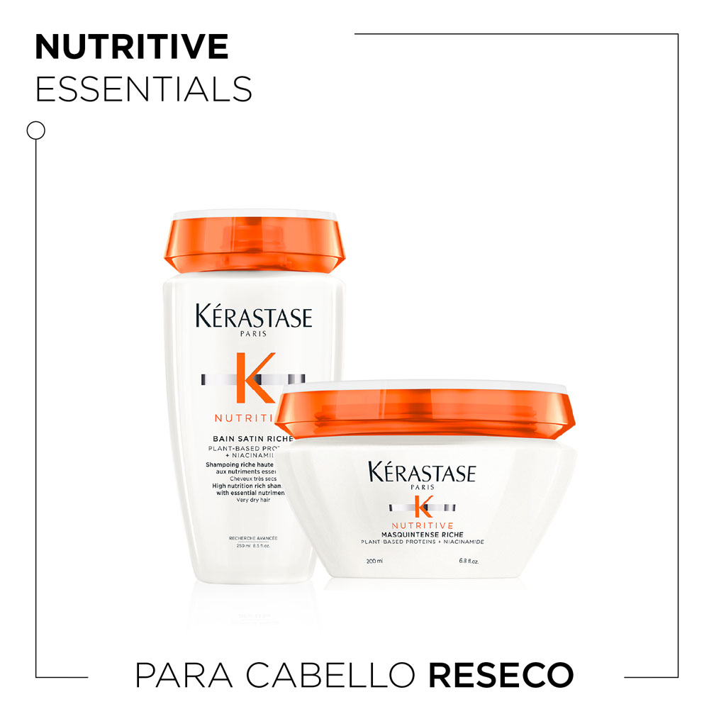 NUTRITIVE BUNDLE BAIN SATIN + MASK (SET NUTRITIVE KÉRASTASE PARA CABELLO SECO)
