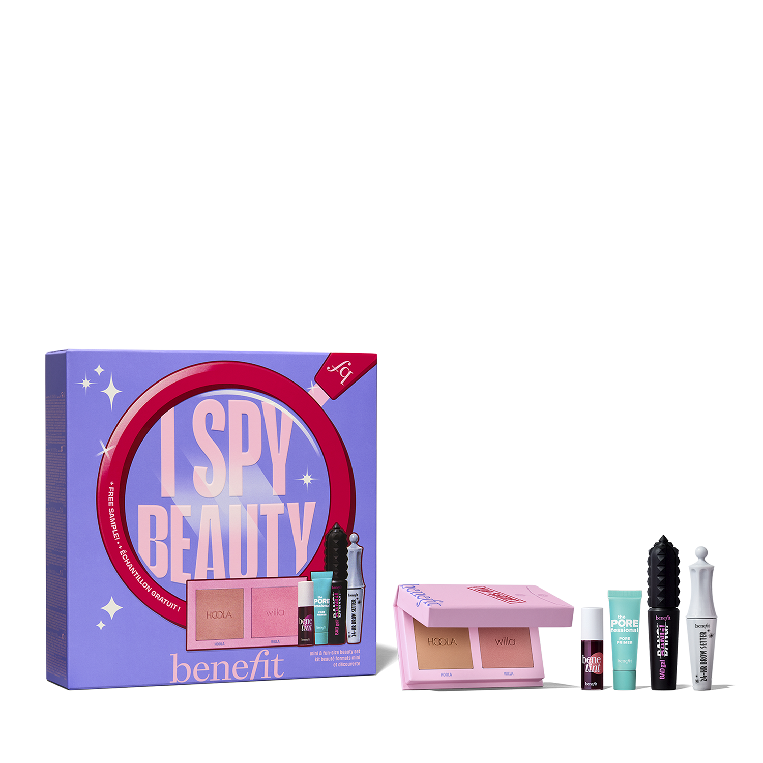 HOLIDAY SET I SPY BEAUTY KIT (SET DE BLUSH, BRONZER, PRIMER, PESTAÑAS Y CEJAS)