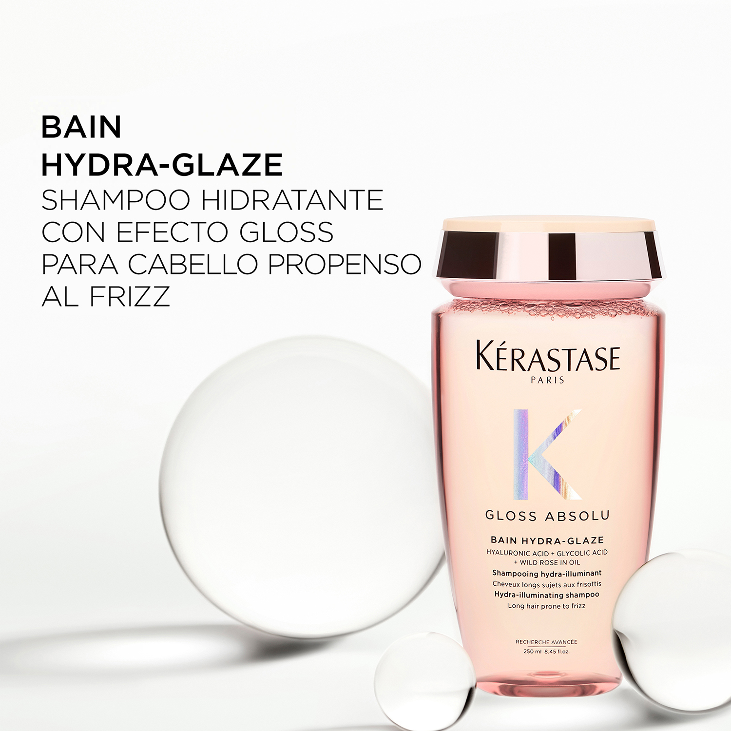 KÉRASTASE GLOSS ABSOLU BAIN HYDRA-GLAZE SHAMPOO PARA CABELLO CON FRIZZ (SHAMPOO PARA CABELLO CON FRIZZ)