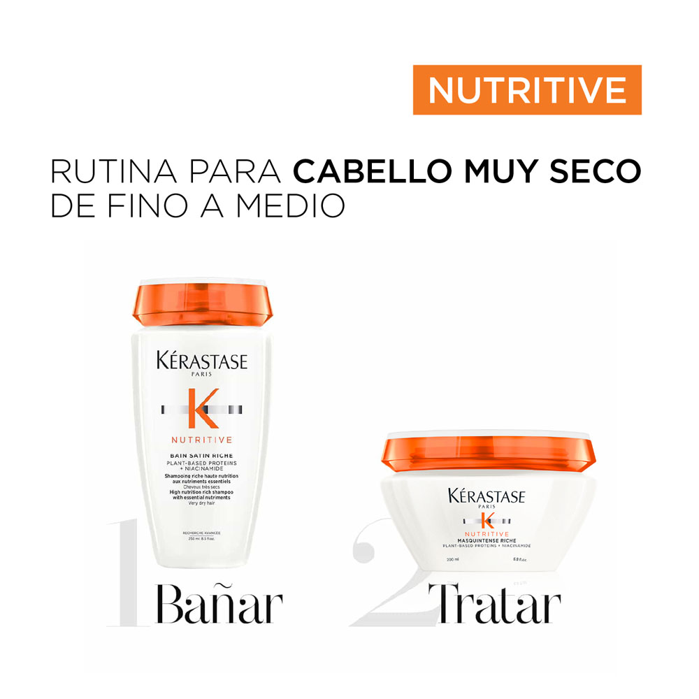NUTRITIVE BUNDLE BAIN SATIN + MASK (SET NUTRITIVE KÉRASTASE PARA CABELLO SECO)