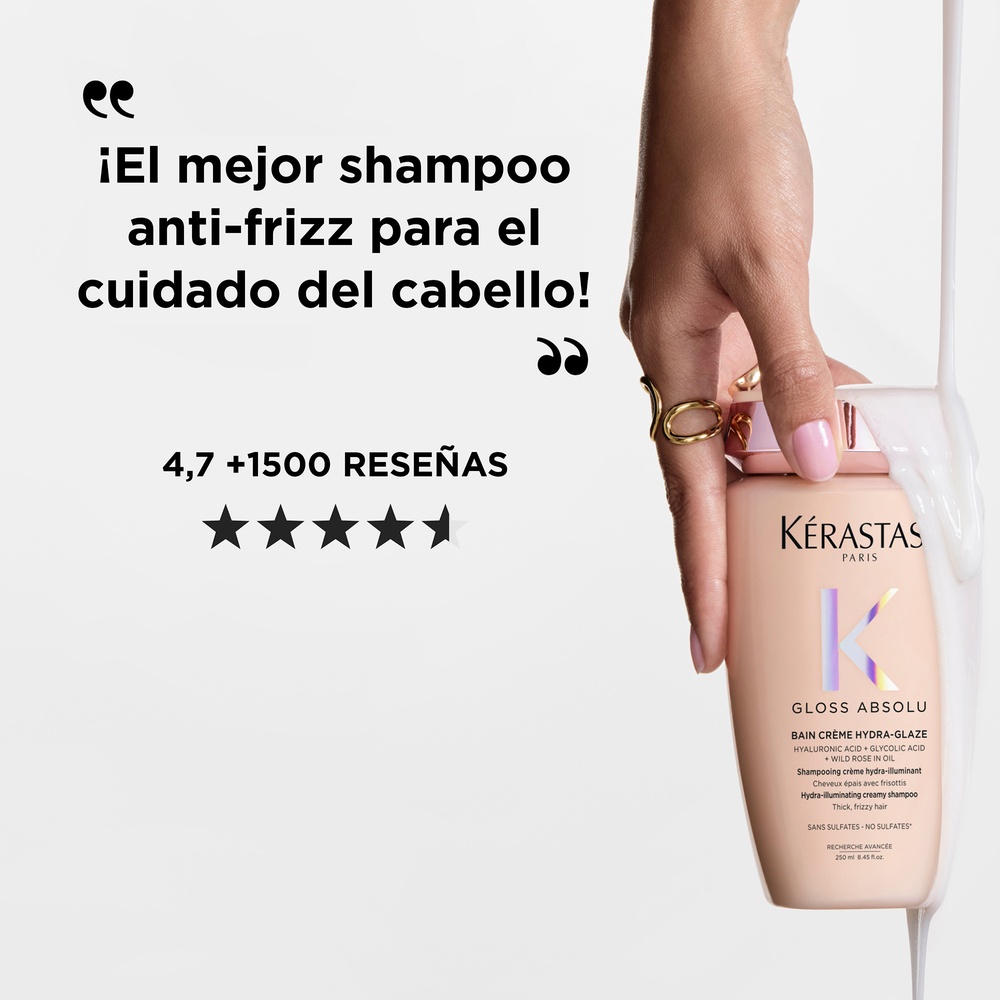 SHAMPOO GLOSS ABSOLU BAIN CREME HYDRA-GLAZE (SHAMPOO PARA CABELLO GRUESO)