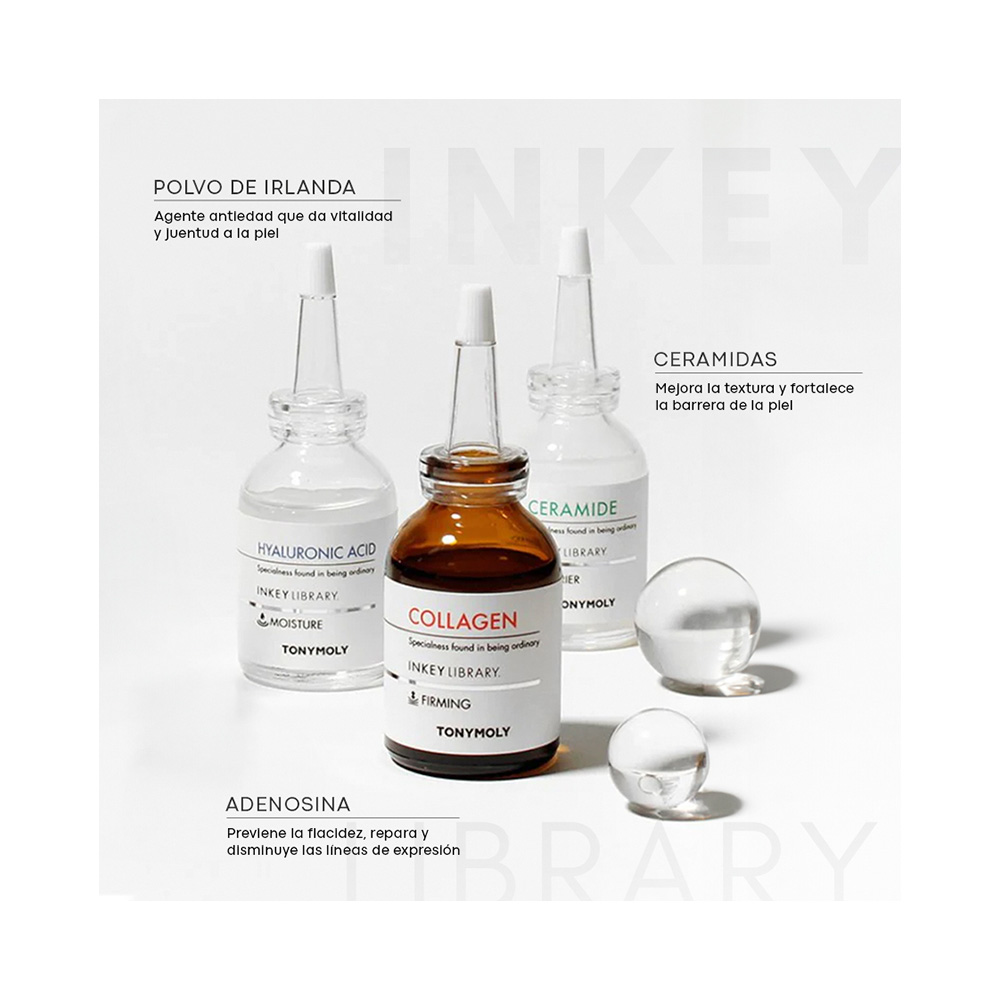 INKEY LIBRARY HAYLURONIC ACID AMPOULE (SUERO CON ÁCIDO HIALURÓNICO ANTI-EDAD)
