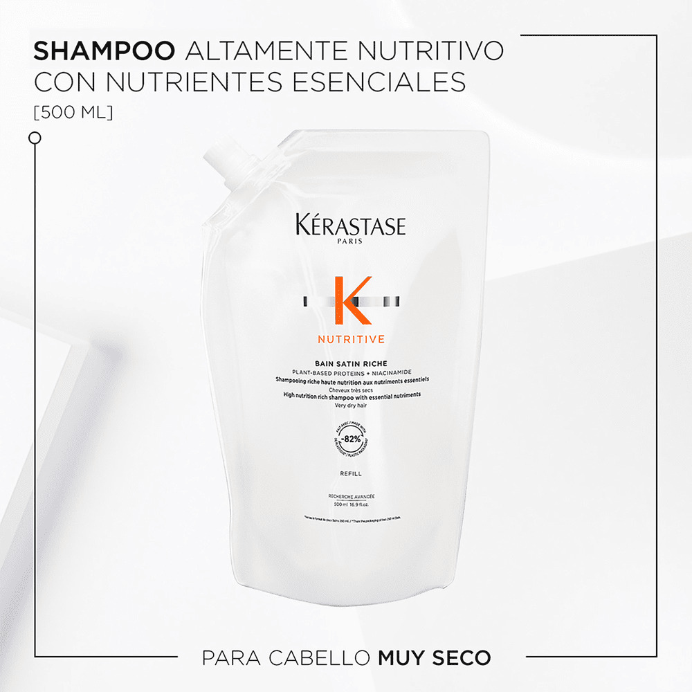SHAMPOO NUTRITITVE KÉRASTASE PARA CABELLO SECO (REFILL DE SHAMPOO PARA NUTRICIÓN PROFUNDA)