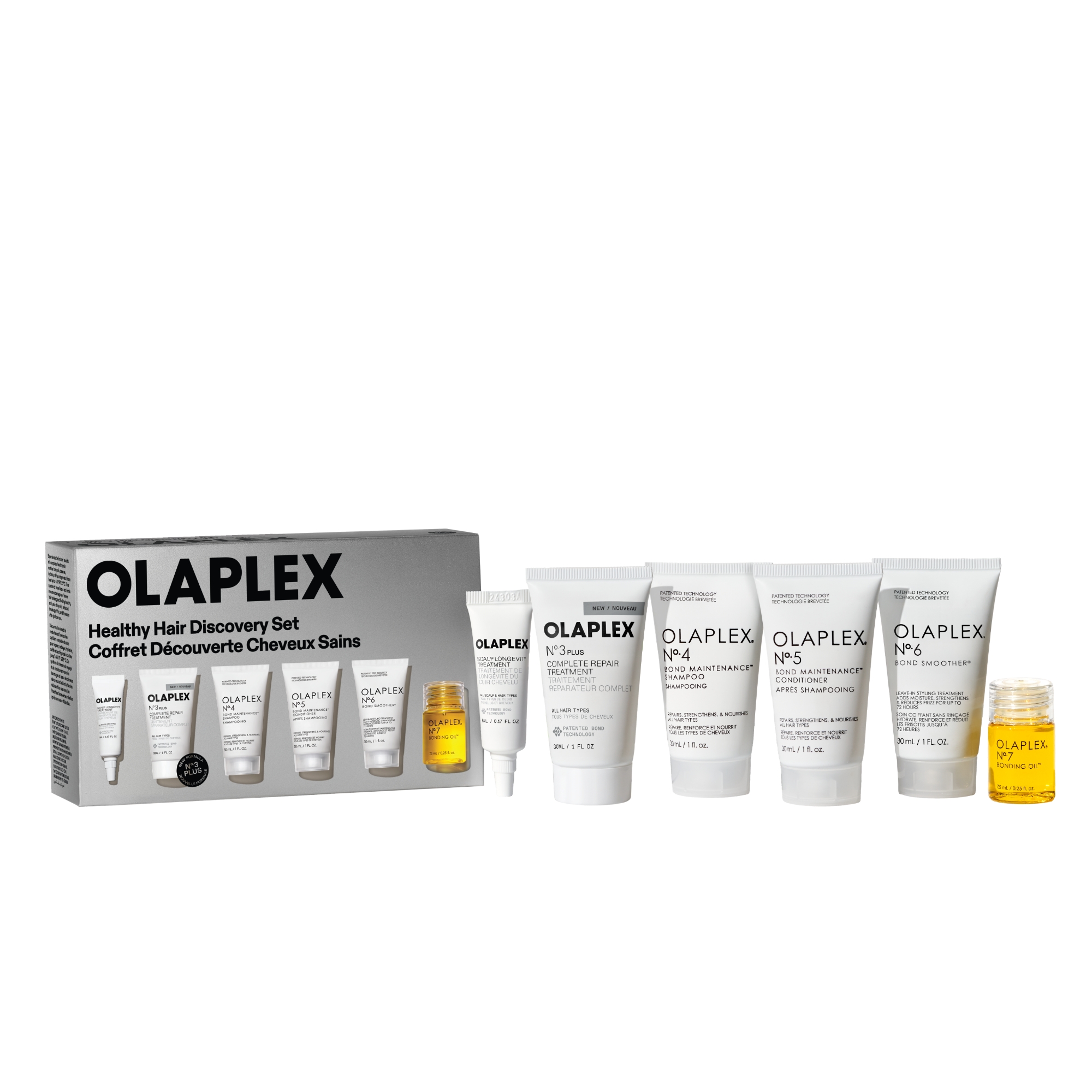 HEALTHY HAIR SHAMPOO, CONDITIONER, AND OIL DISCOVERY SET (SET PARA EL CUIDADO DEL CABELLO