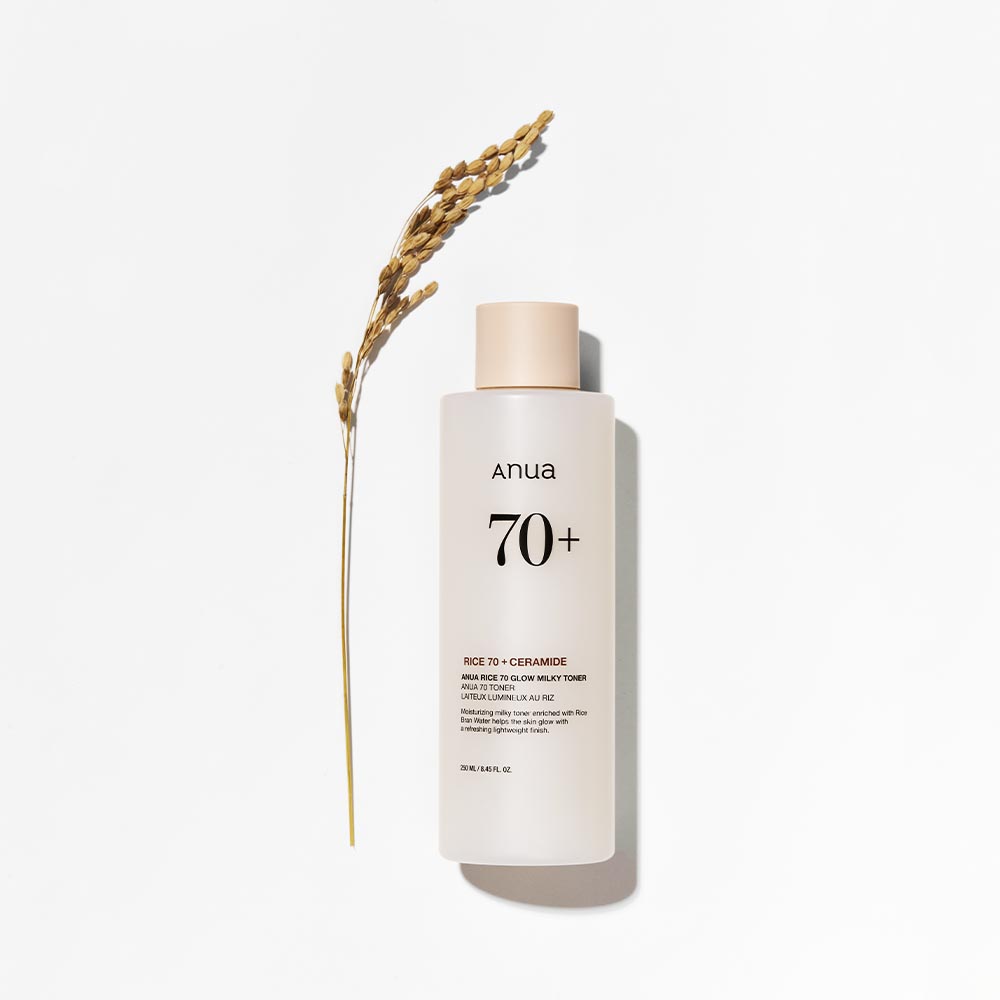 ANUA RICE 70 GLOW MILKY TONER (T&Oacute;NICO CON AGUA DE SALVADO DE ARROZ)
