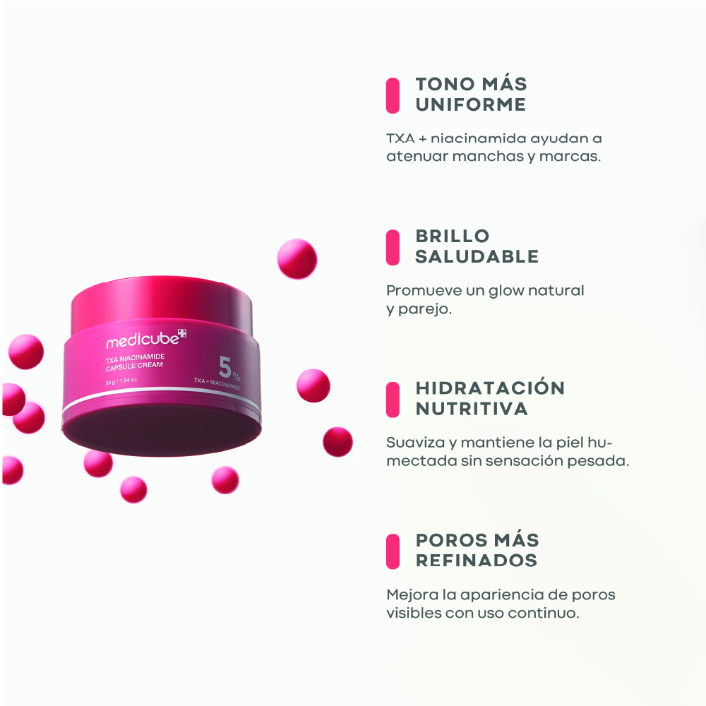 MEDICUBE TXA NIACINAMIDE CAPSULE CREAM (CREMA FACIAL PARA MANCHAS)