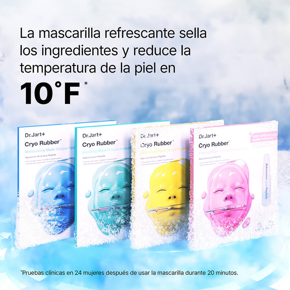 CRYO RUBBER&trade; MOISTURIZING FACE MASK WITH HYALURONIC ACID (MASCARILLA FACIAL HIDRATANTE)