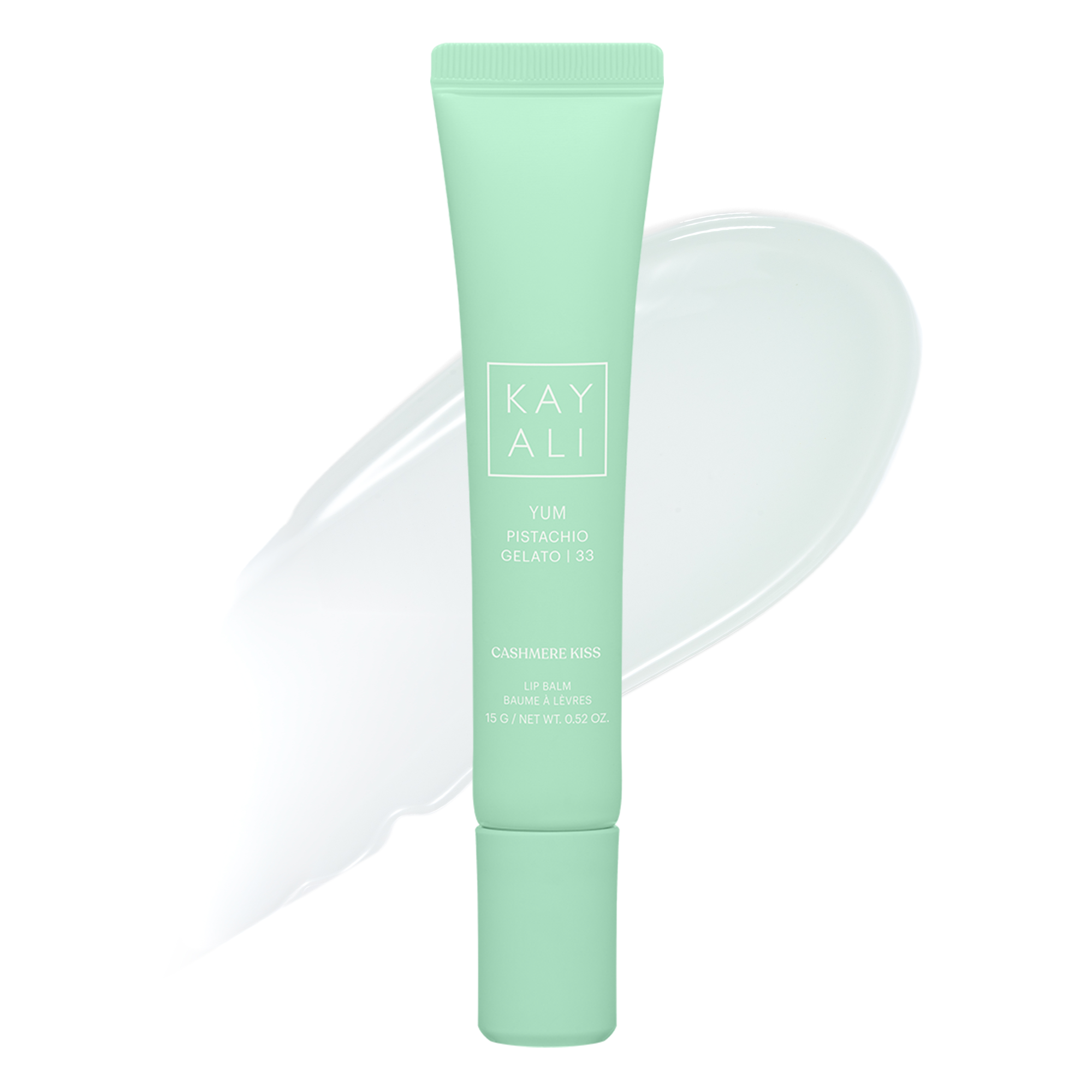 KAYALI YUM PISTACHIO GELATO|33 CASHMERE KISS LIP BALM (B&Aacute;LSAMO LABIAL HIDRATANTE)