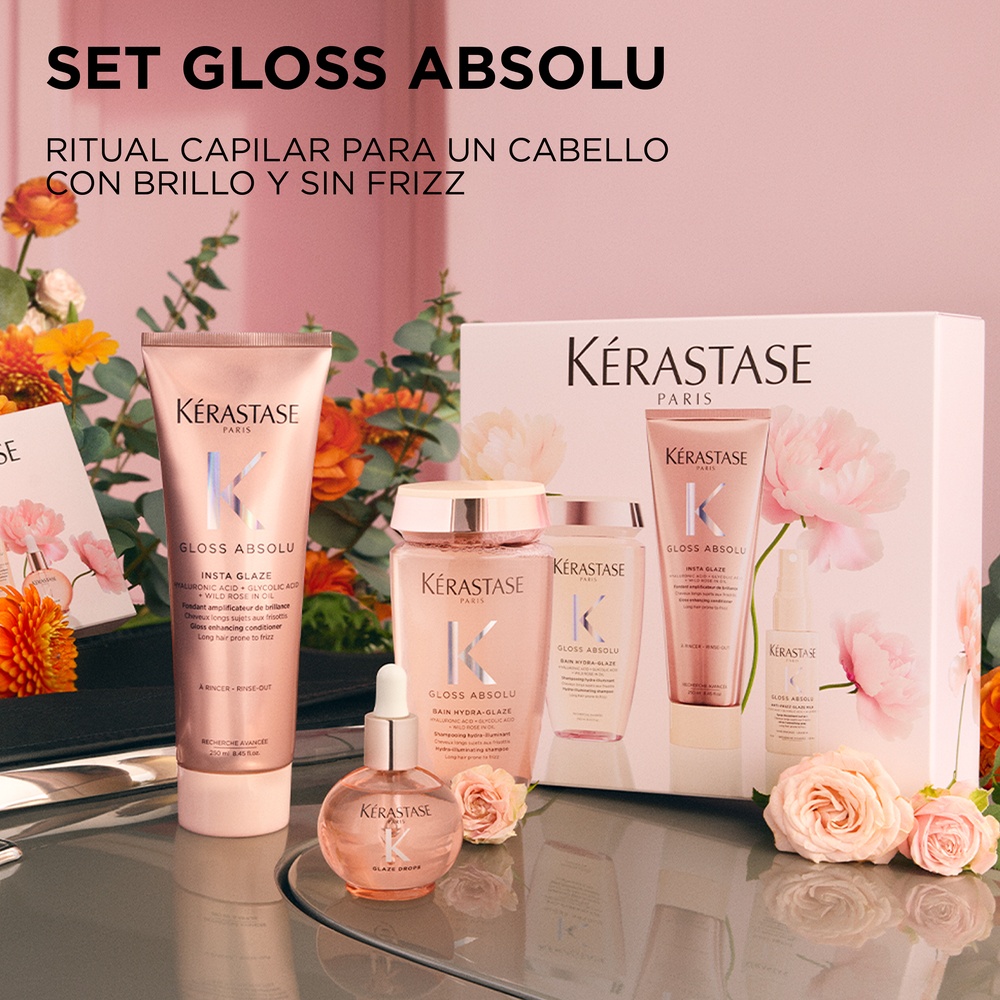 SET GLOSS ABSOLU PARA CABELLO CON FRIZZ K&Eacute;RASTASE (SET TAMA&Ntilde;O VIAJE)