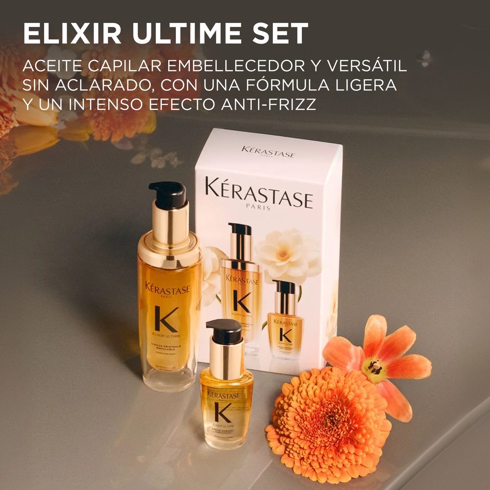 SET DUO ELIXIR ULTIME ACEITE CAPILAR HIDRATANTE K&Eacute;RASTASE (SET DE ACEITES CAPILARES)