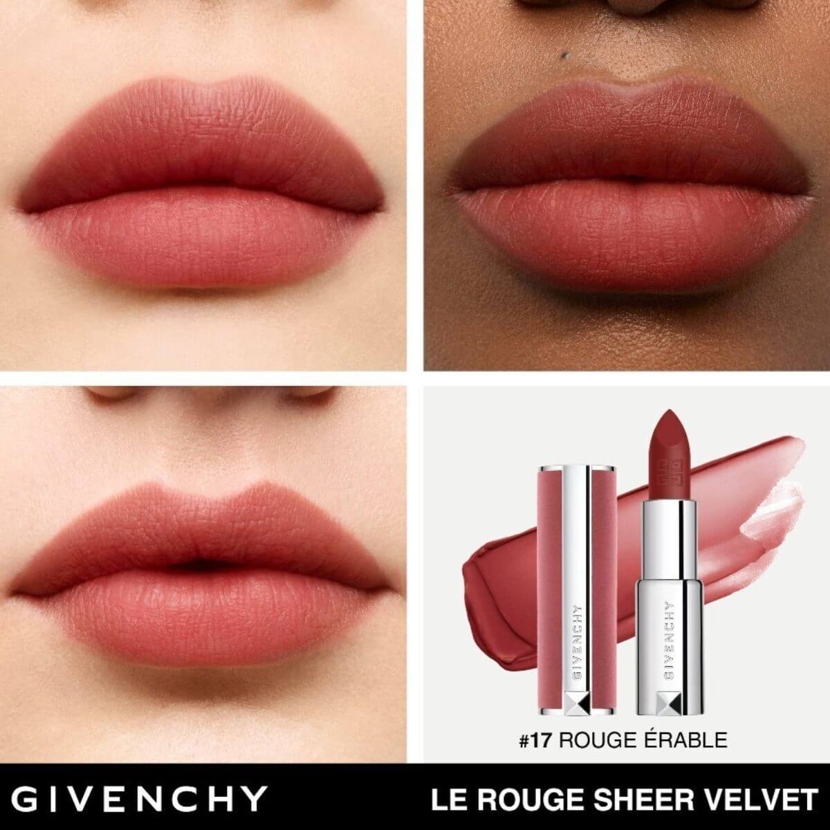 LE ROUGE SHEER VELVET LIPSTICK DE GIVENCHY (LABIAL MATE DE EFECTO DIFUMINADO Y LARGA DURACI&Oacute;N )