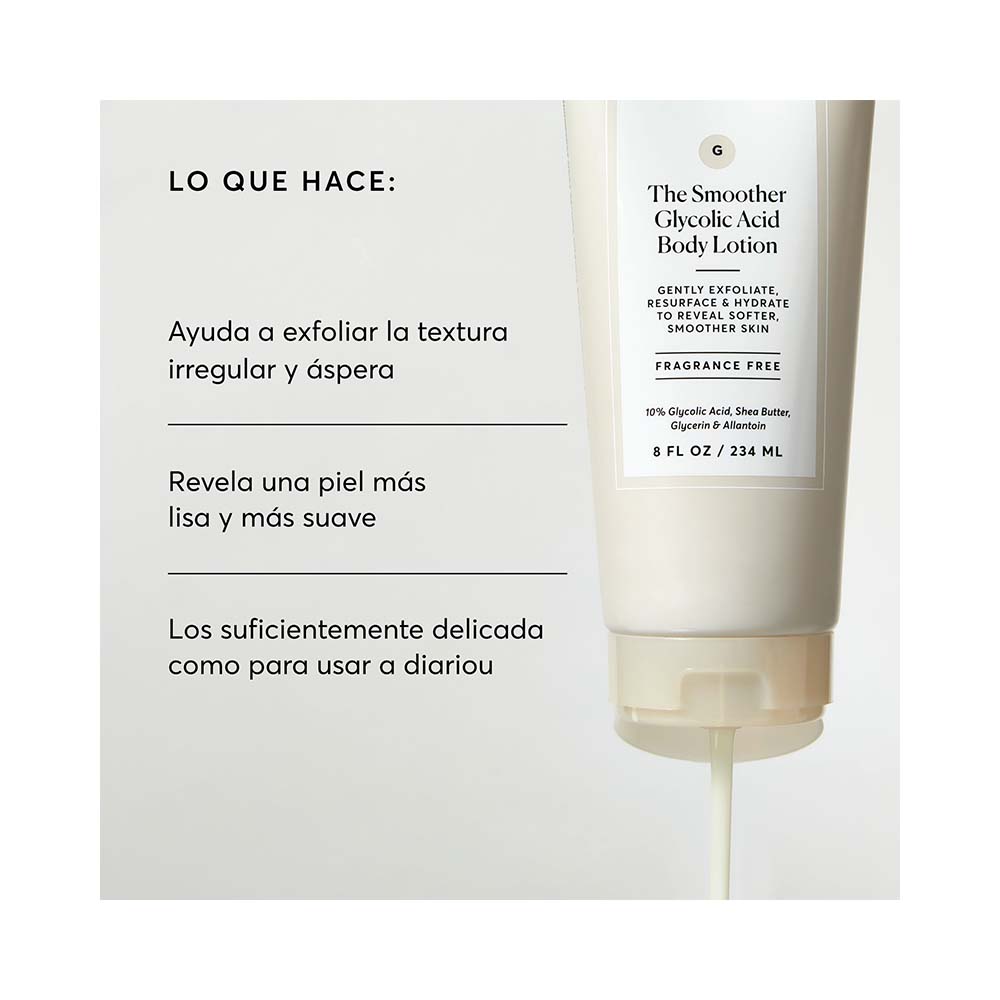 THE SMOOTHER GLYCOLIC BODY LOTION (LOCI&Oacute;N CORPORAL CON &Aacute;CIDO GLIC&Oacute;LICO)