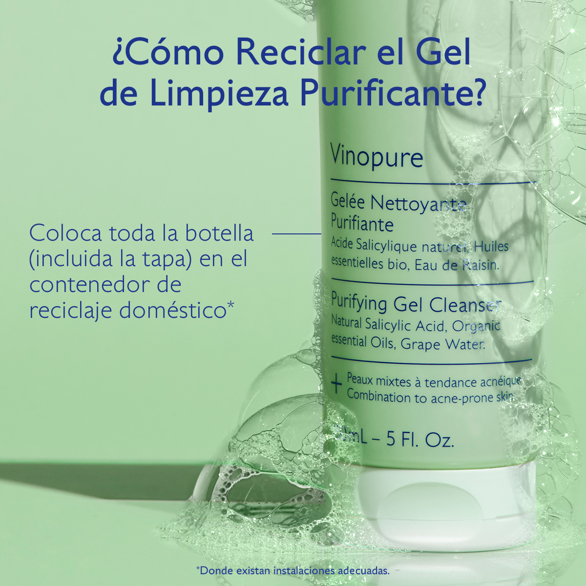 VINOPURE GEL DE LIMPIEZA PURIFICANTE (GEL DE LIMPIEZA PURIFICANTE)