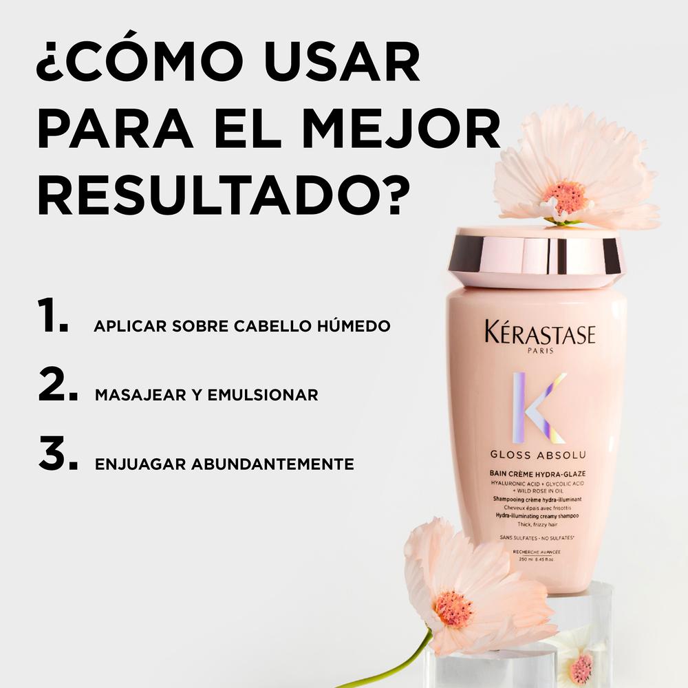 SHAMPOO GLOSS ABSOLU BAIN CREME HYDRA-GLAZE (SHAMPOO PARA CABELLO GRUESO)