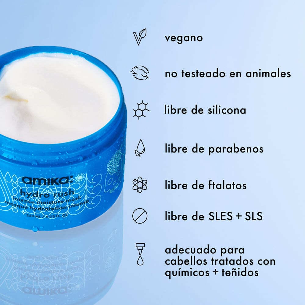 HYDRO RUSH INTENSE MOISTURE HAIR MASK WITH HYALURONIC ACID (MASCARILLA HIDRATANTE)